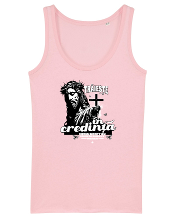 Religie - Trăiește în credință cu Isus Cotton Pink