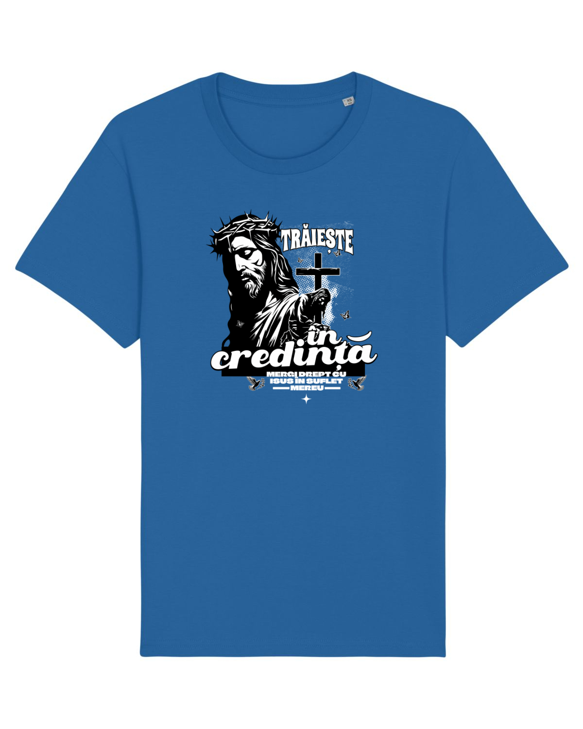 Tricou mânecă scurtă Unisex Rocker Royal Blue
