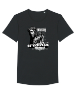 Religie - Trăiește în credință cu Isus Tricou mânecă scurtă guler larg Bărbat Skater
