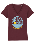 Briza marii mă cheamă la ea Tricou mânecă scurtă guler V Damă Evoker