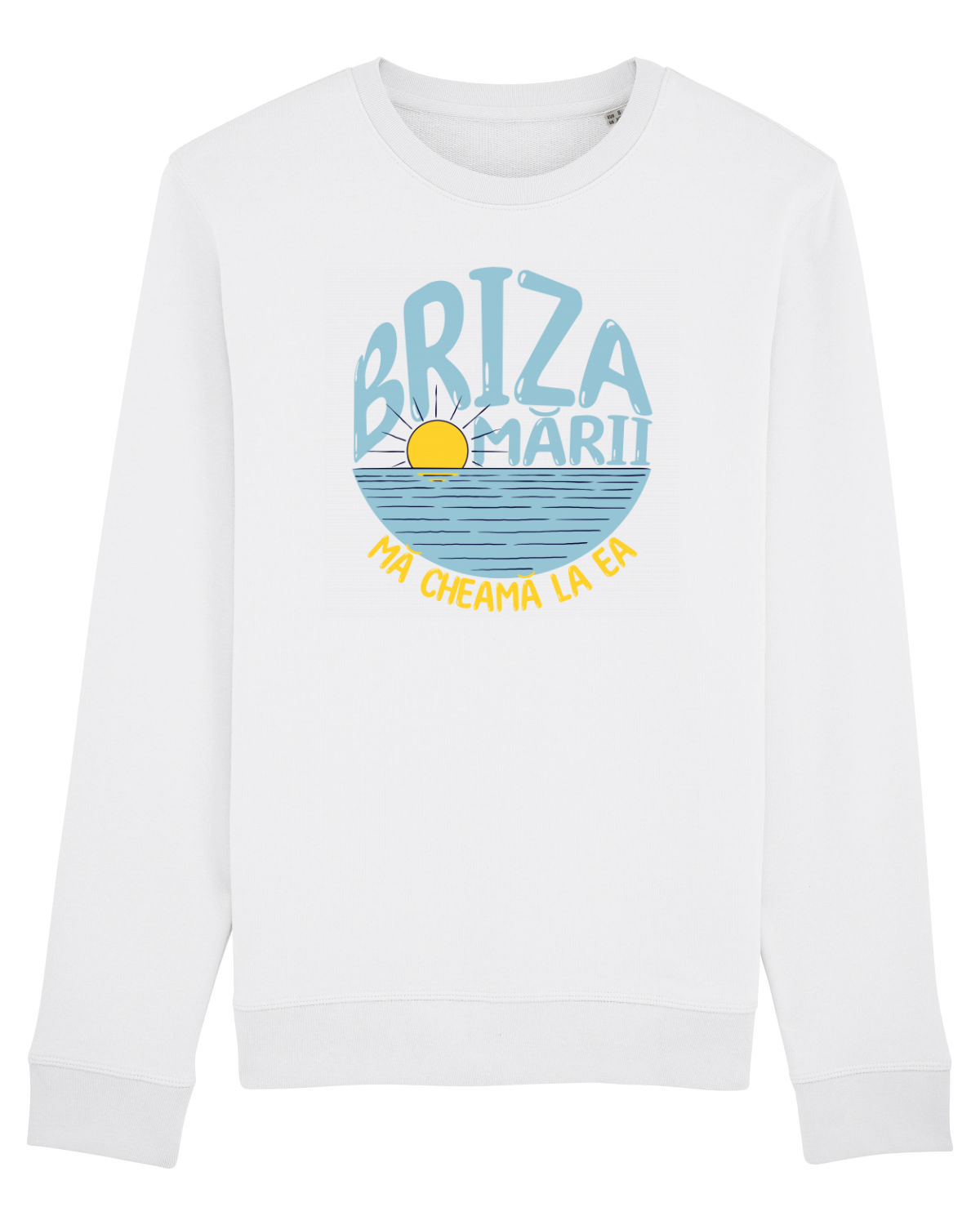 Bluză mânecă lungă Unisex Rise White