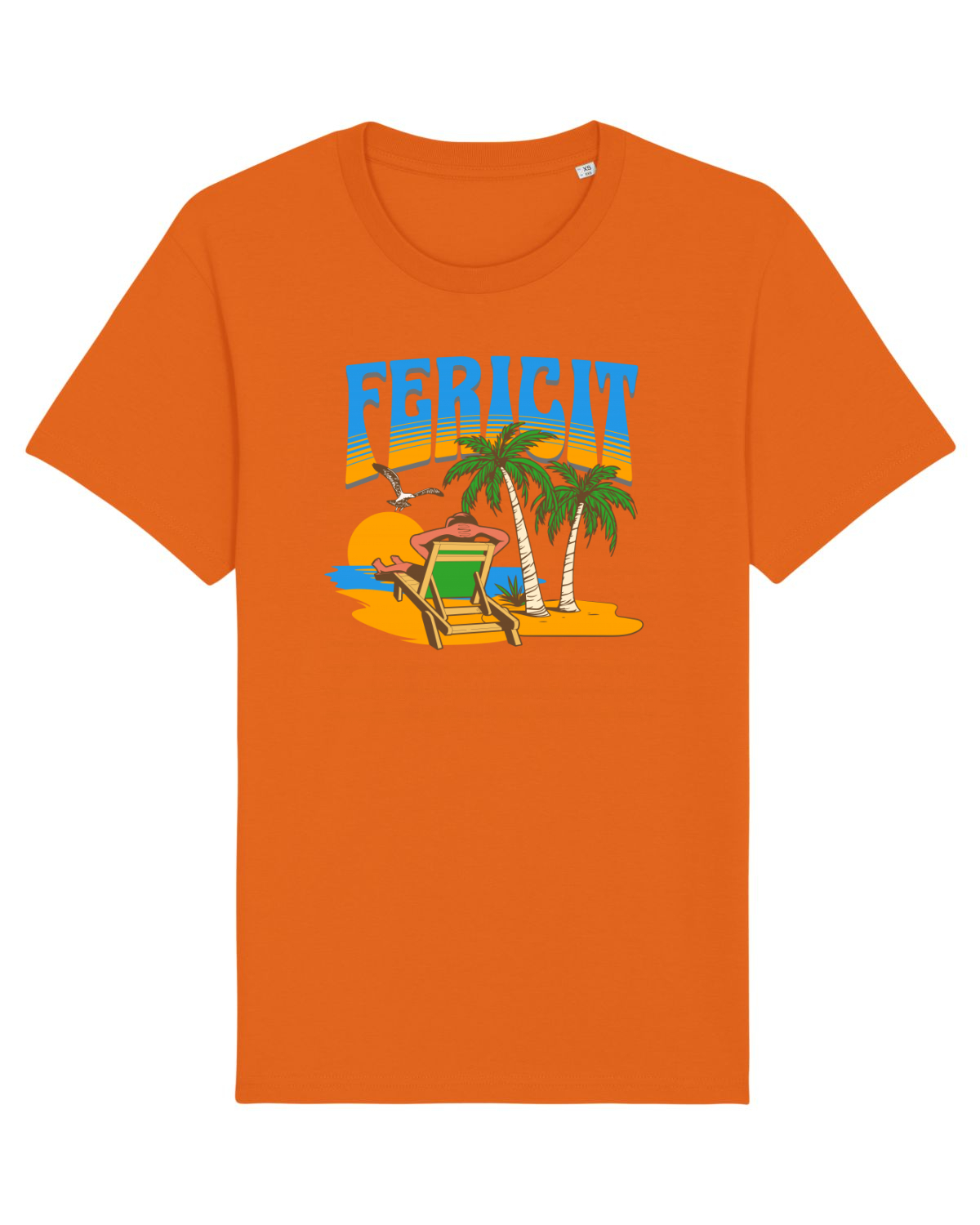 Tricou mânecă scurtă Unisex Rocker Bright Orange