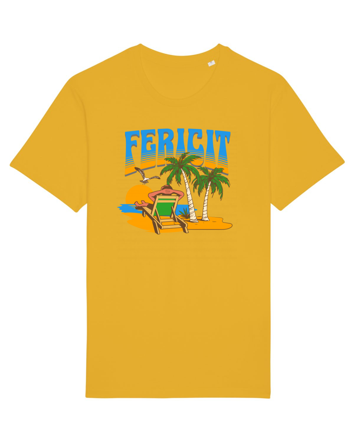 Tricou mânecă scurtă Unisex Rocker Spectra Yellow