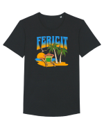 Fericire la mare  Tricou mânecă scurtă guler larg Bărbat Skater