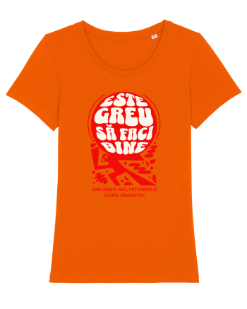 A face bine Bright Orange