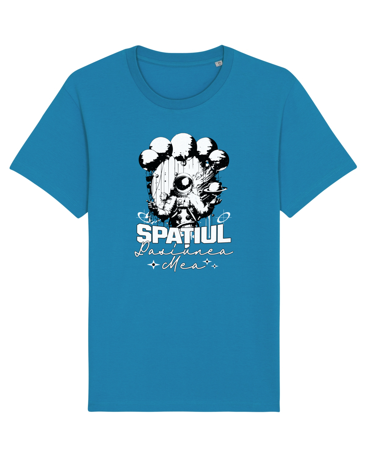 Tricou mânecă scurtă Unisex Rocker Azur