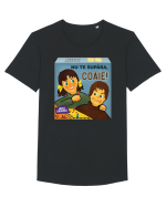 Nu te supăra c**ie! | Nu te supăra frate! Tricou mânecă scurtă guler larg Bărbat Skater