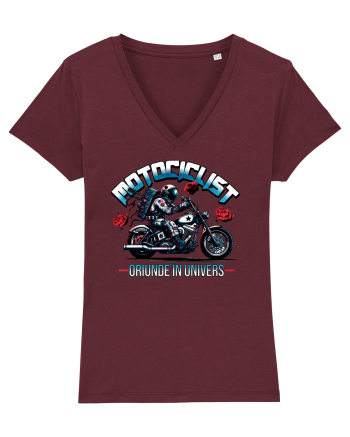 Motociclist - oriunde in univers Burgundy