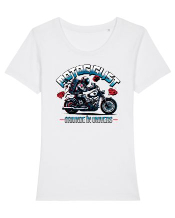 Motociclist - oriunde in univers White