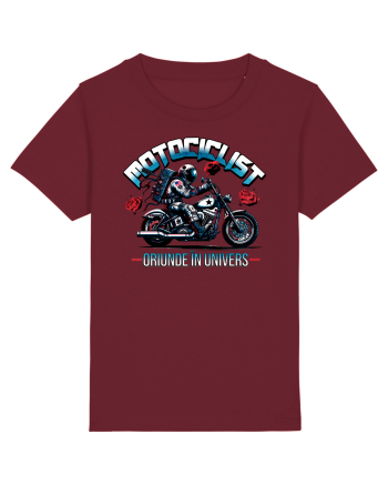 Motociclist - oriunde in univers Burgundy