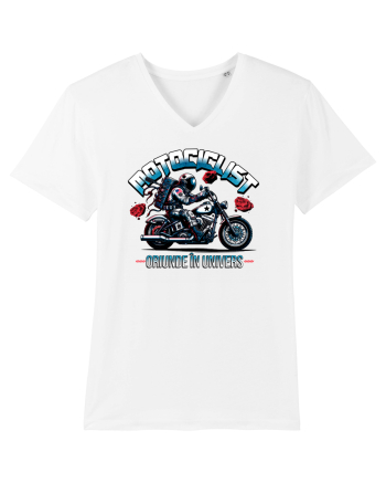 Motociclist - oriunde in univers White