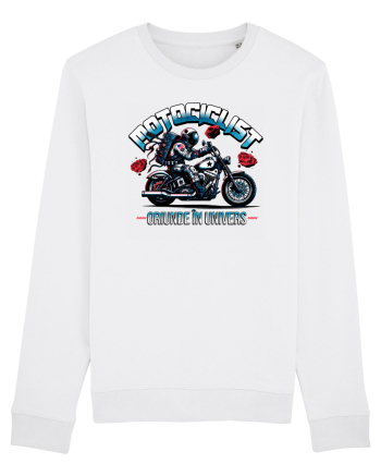 Motociclist - oriunde in univers White