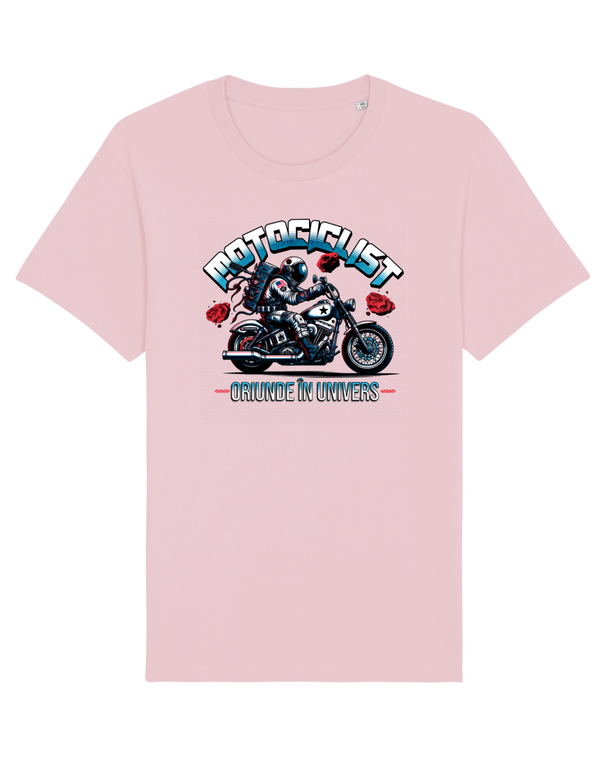 Tricou mânecă scurtă Unisex Rocker Cotton Pink