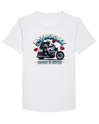 Motociclist - oriunde in univers White
