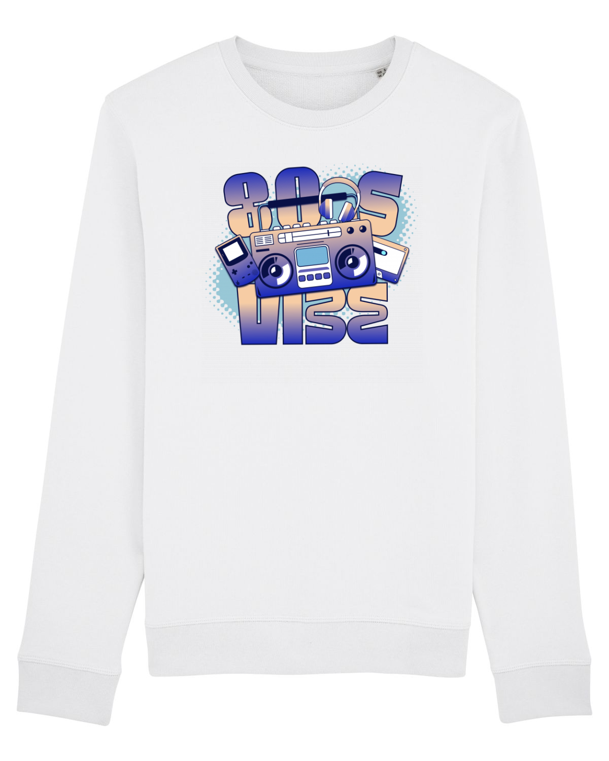 Bluză mânecă lungă Unisex Rise White
