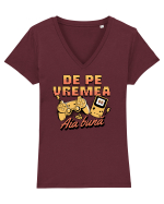 Retro gaming - de pe vremea aia bună  Tricou mânecă scurtă guler V Damă Evoker