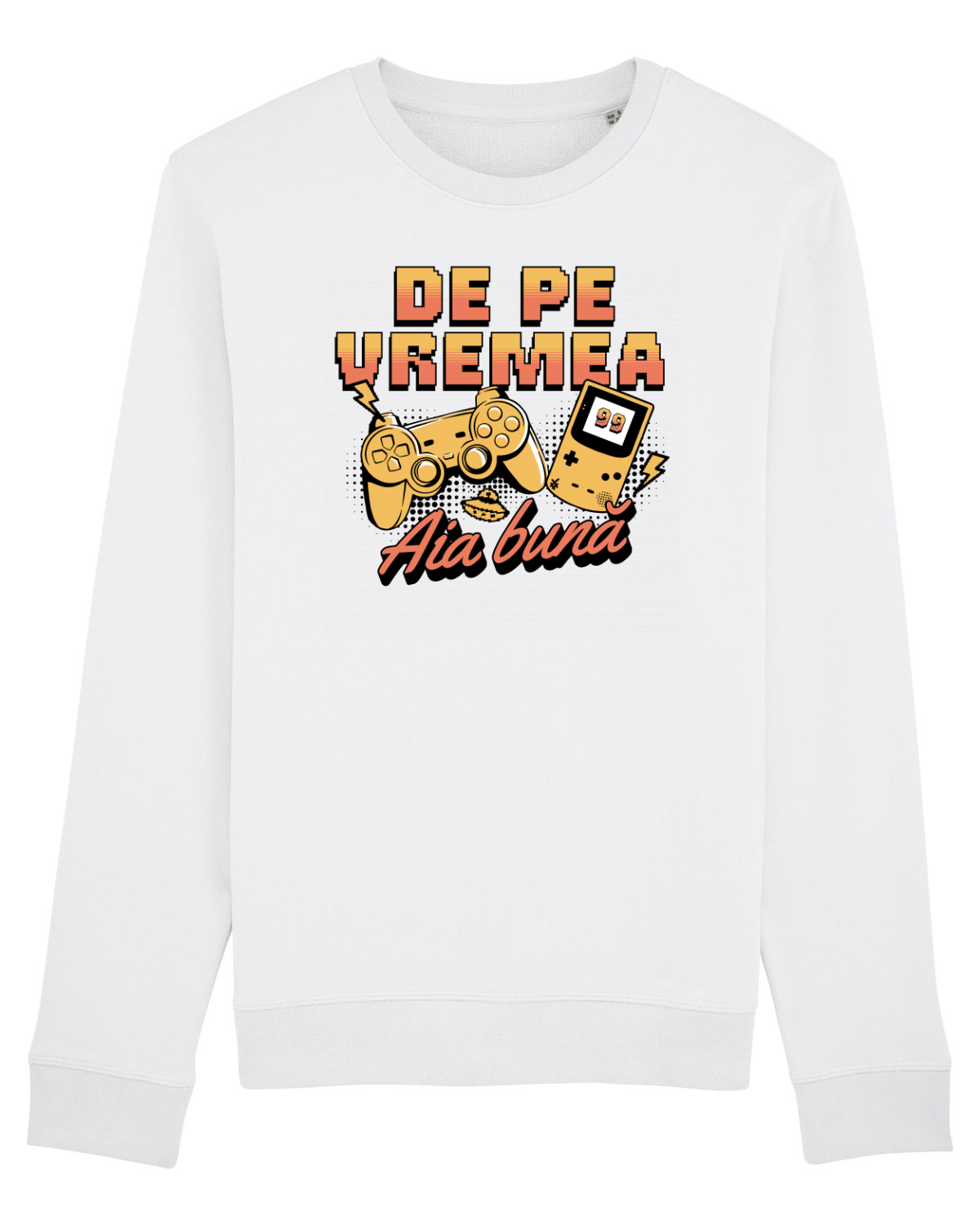 Bluză mânecă lungă Unisex Rise White