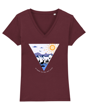 Go where you feel most alive Burgundy