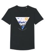 Go where you feel most alive Tricou mânecă scurtă guler larg Bărbat Skater