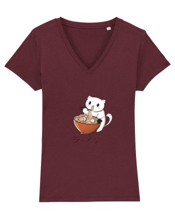 Ramen cat  Burgundy