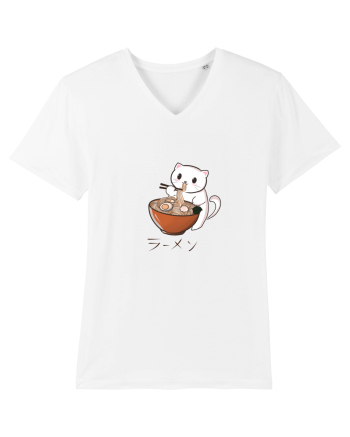 Ramen cat  White