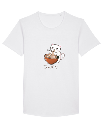Ramen cat  White