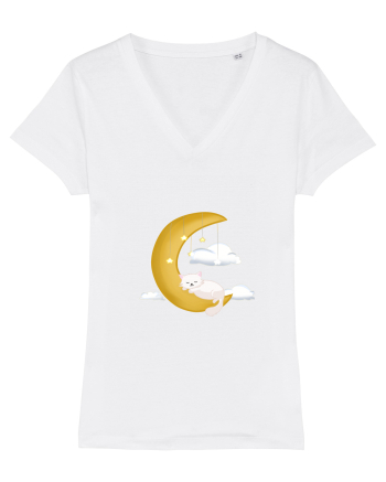 Pisică cu lună White