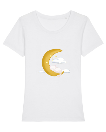 Pisică cu lună White