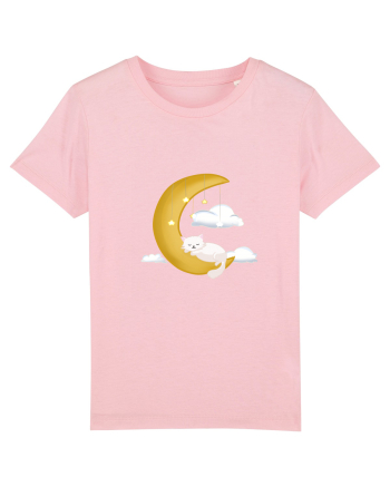 Pisică cu lună Cotton Pink