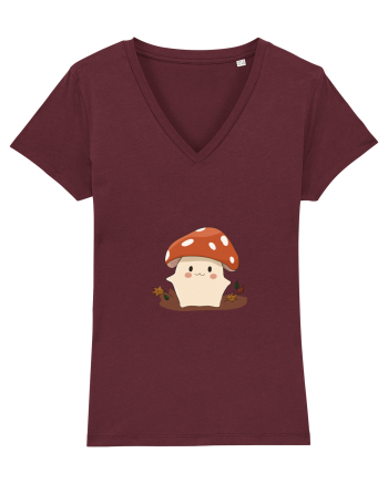 Print Ciupercuță Burgundy