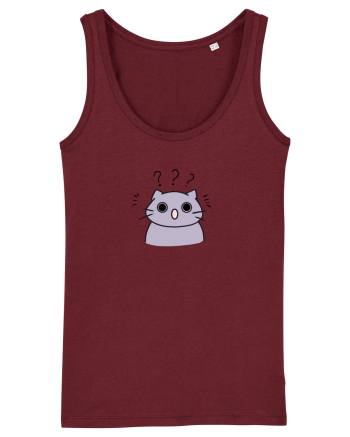 Surprised cat  Burgundy