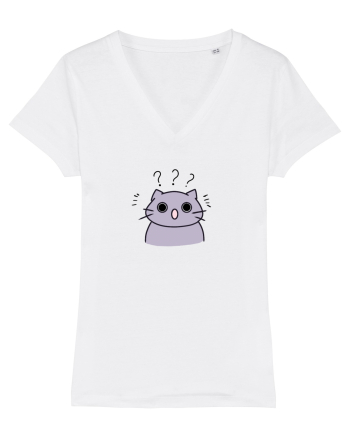 Surprised cat  White