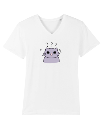 Surprised cat  White