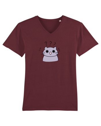 Surprised cat  Burgundy