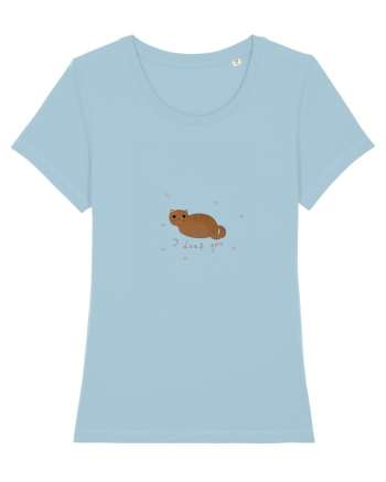 I loaf you cat Sky Blue