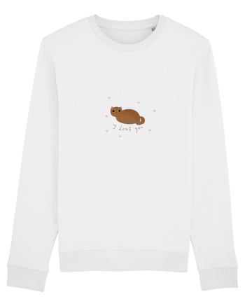 I loaf you cat White