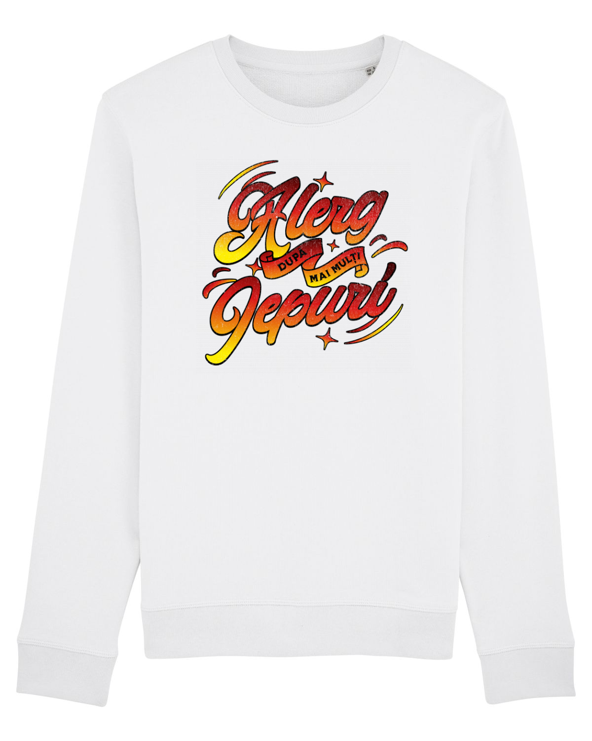 Bluză mânecă lungă Unisex Rise White