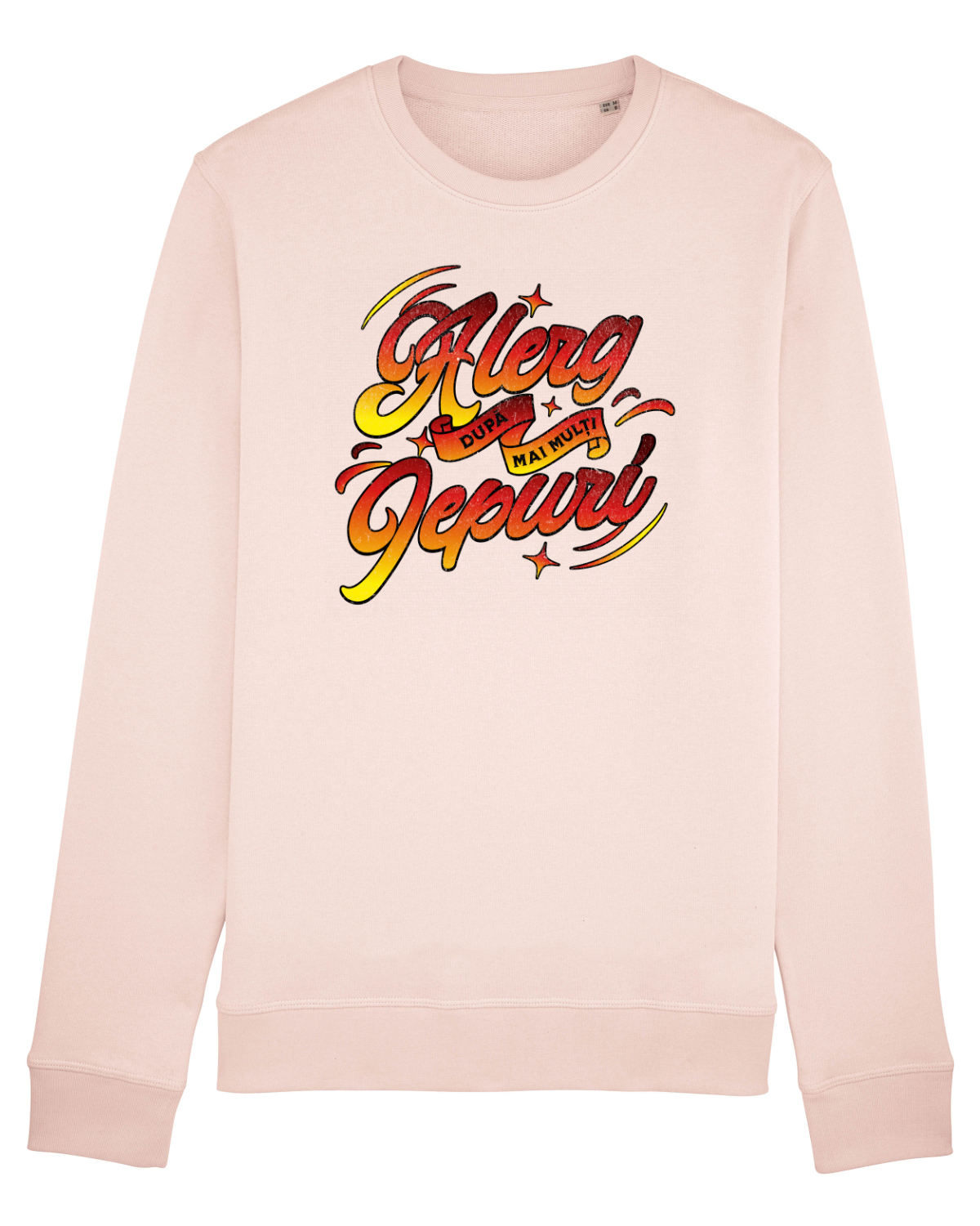 Bluză mânecă lungă Unisex Rise Candy Pink