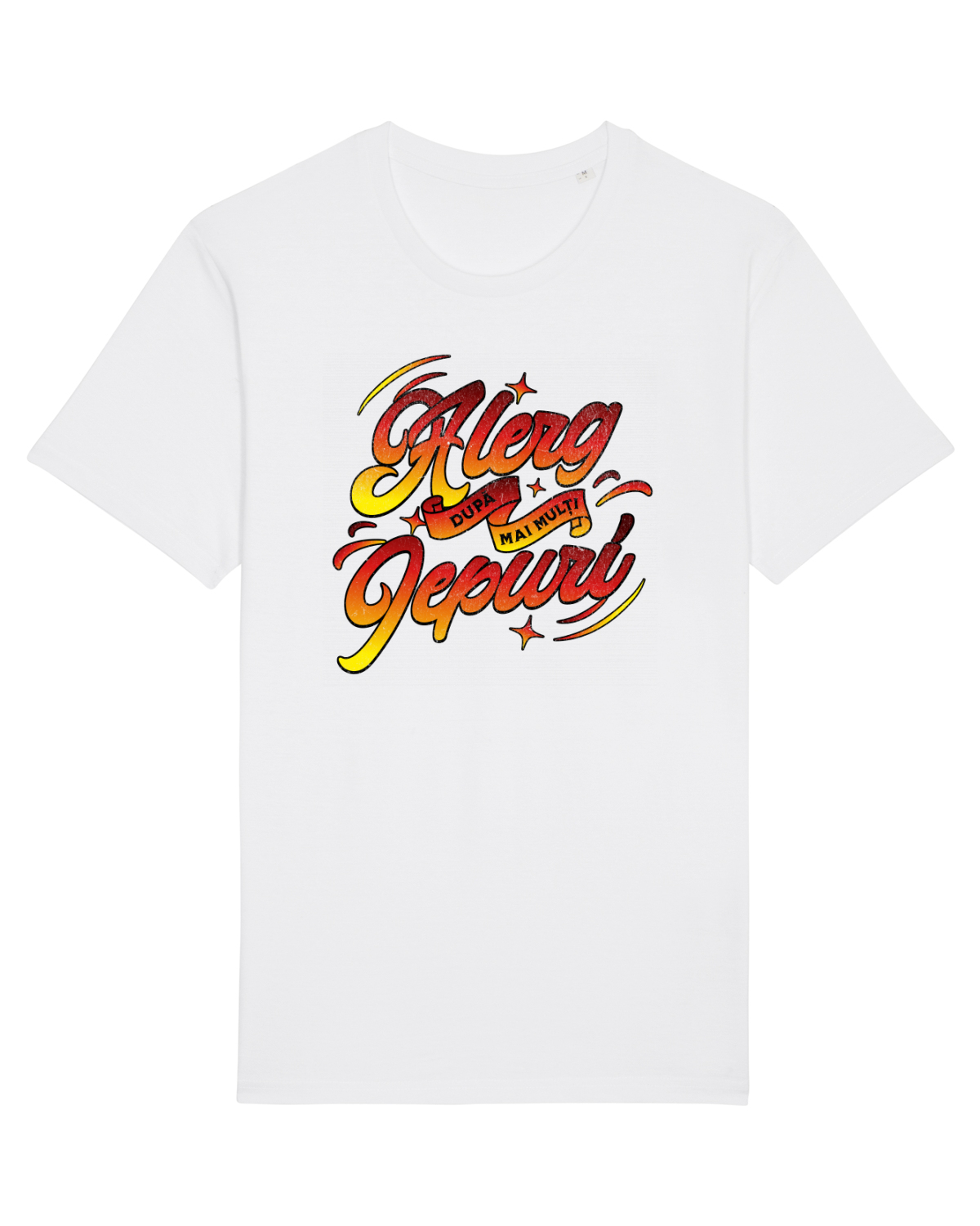 Tricou mânecă scurtă Unisex Rocker White