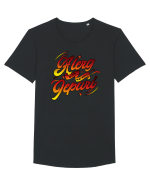 Alerg după mai mulți iepuri  Tricou mânecă scurtă guler larg Bărbat Skater
