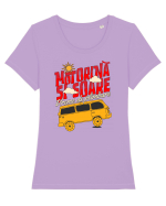 Drumetie și aventura - Motorină și Soare, vreme de plimbare  Tricou mânecă scurtă guler larg fitted Damă Expresser