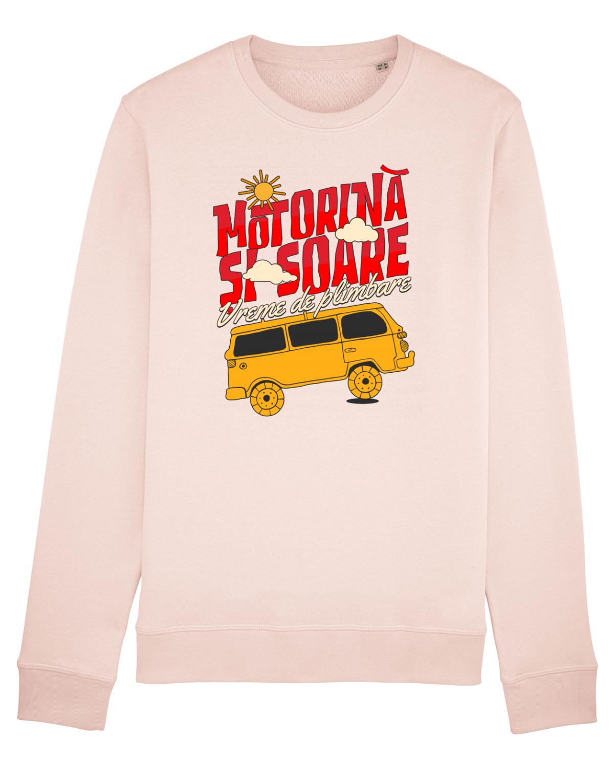 Bluză mânecă lungă Unisex Rise Candy Pink