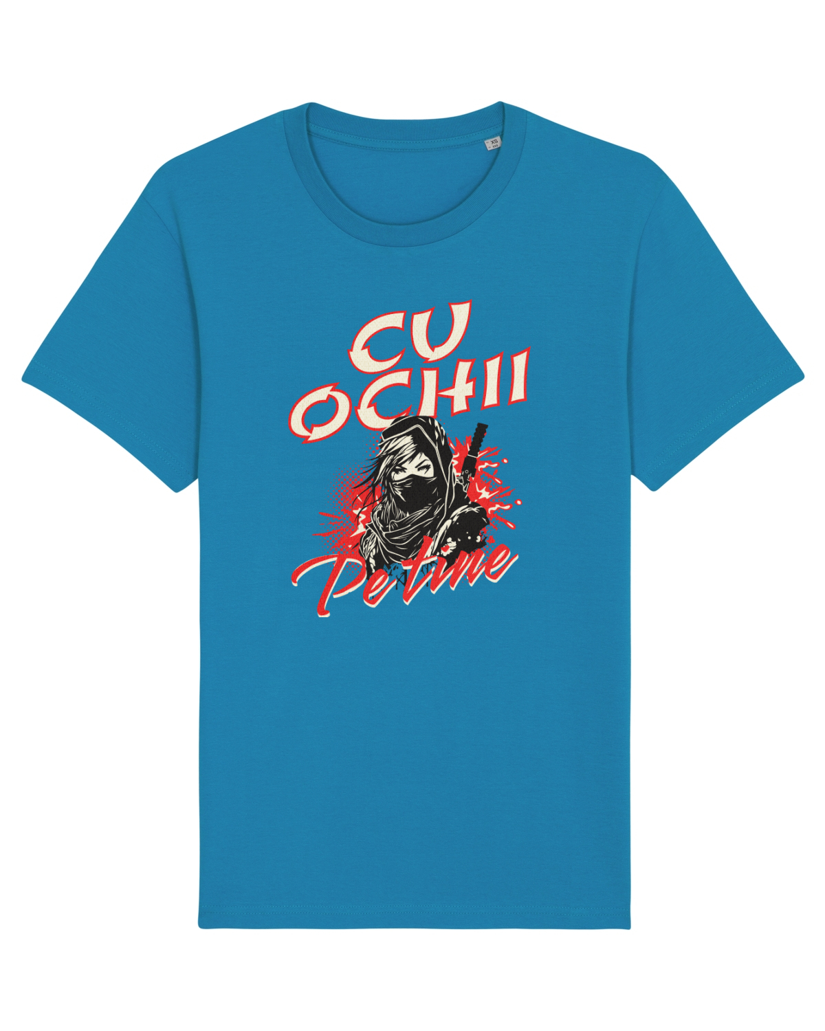 Tricou mânecă scurtă Unisex Rocker Azur