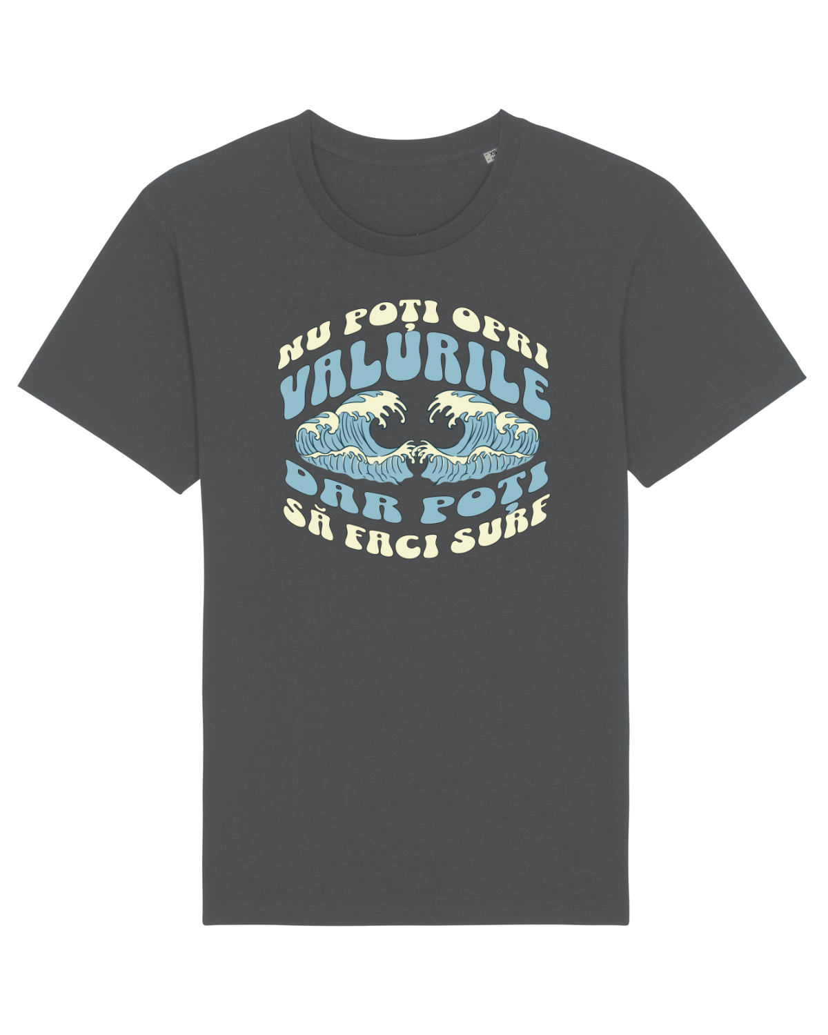 Tricou mânecă scurtă Unisex Rocker Anthracite