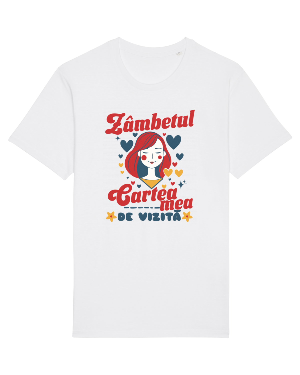 Tricou mânecă scurtă Unisex Rocker White