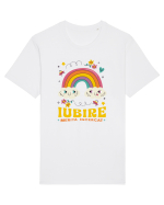 Iubire - Merita incercat  Tricou mânecă scurtă Unisex Rocker