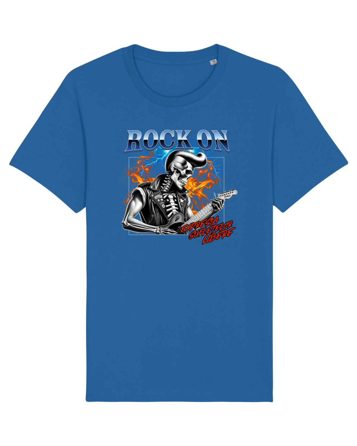 Tricou mânecă scurtă Unisex Rocker Royal Blue