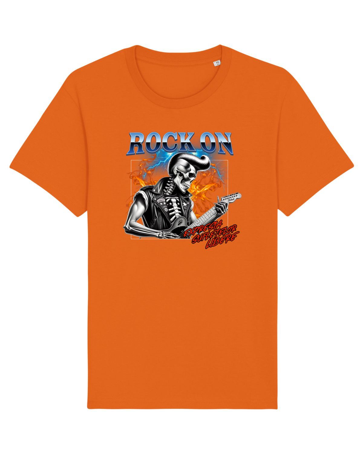 Tricou mânecă scurtă Unisex Rocker Bright Orange