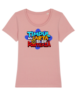 Corporatisti - Timpul nu iartă și se ponteaza Tricou mânecă scurtă guler larg fitted Damă Expresser