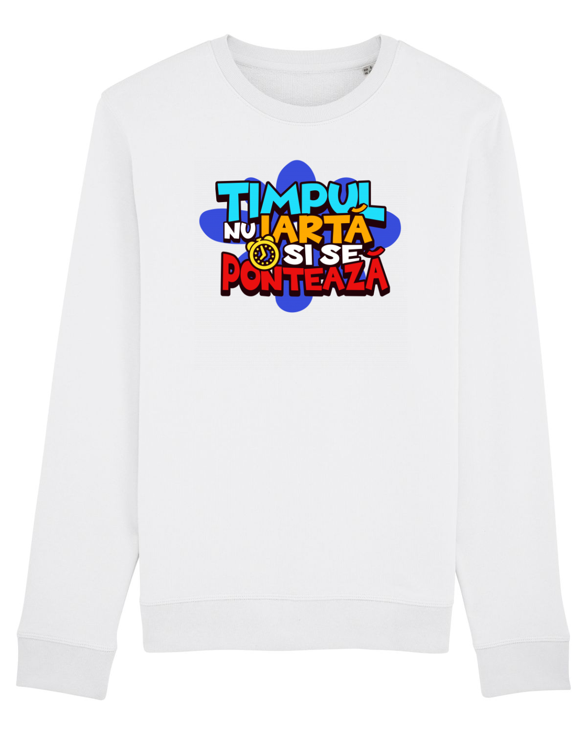 Bluză mânecă lungă Unisex Rise White